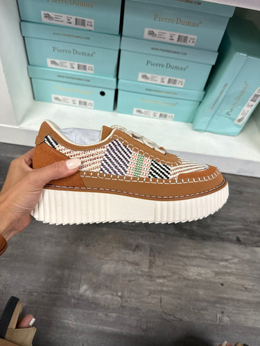 Tan Woven Sneakers