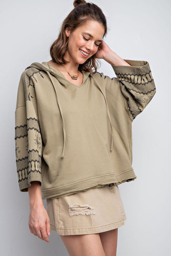 Dusty Aztec Pullover Sage