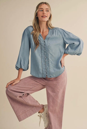 Soft Denim Blouse