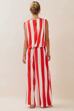 Load image into Gallery viewer, Tomato Red Striped Pant Set