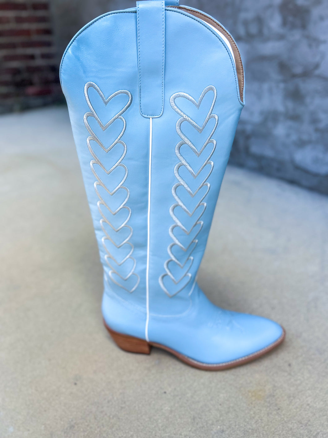 Mila Blue Heart Boots