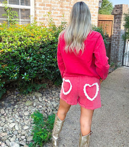 I Heart Lace Red Set