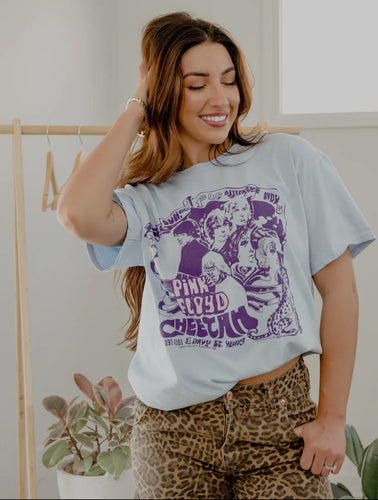 Pink Floyd Blue Thrifted Graphic Tee