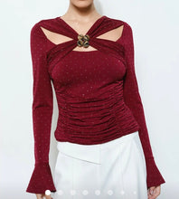 Load image into Gallery viewer, Wine Time Burgundy Top