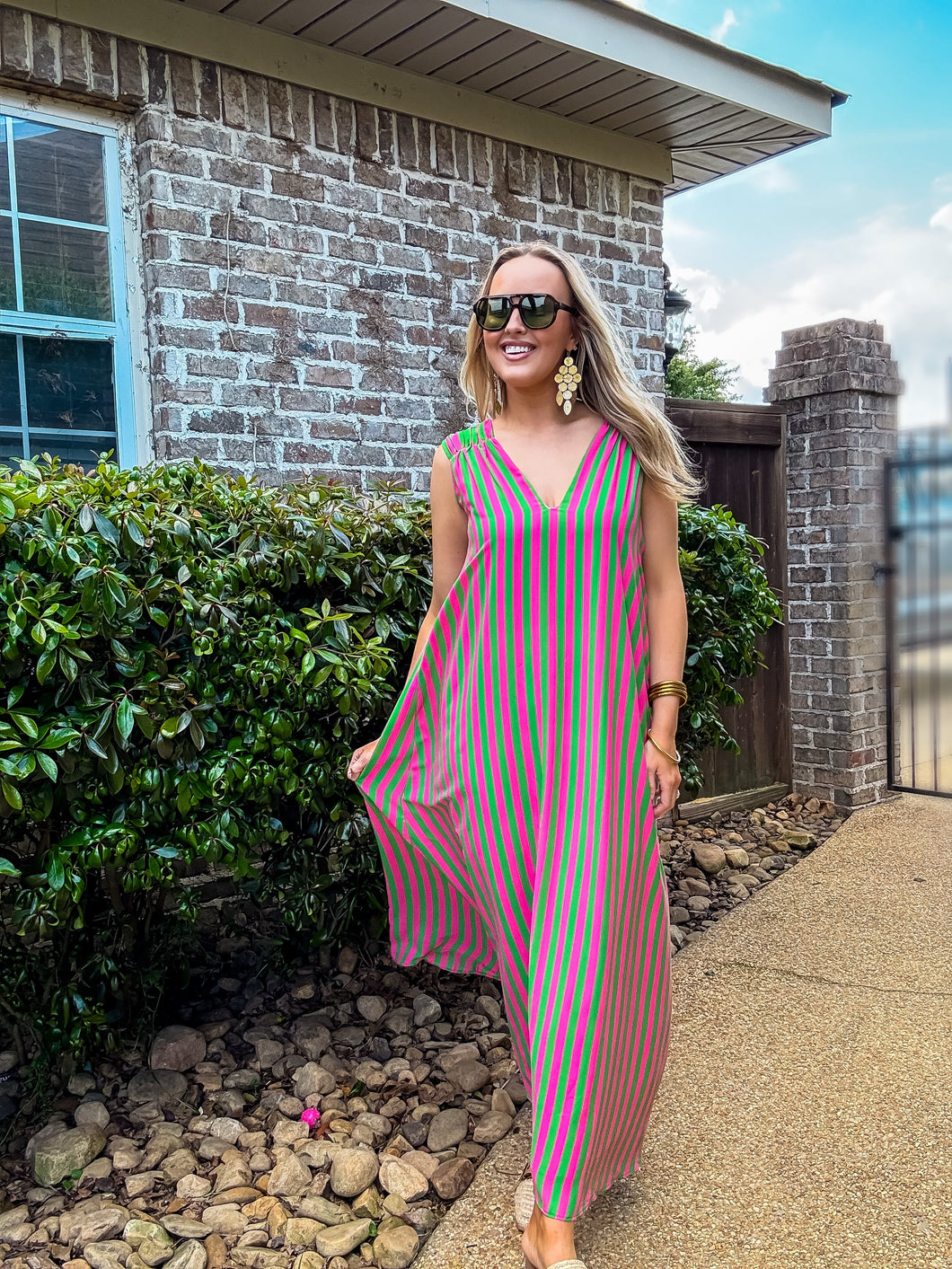 Cabana Stripe Maxi Dress