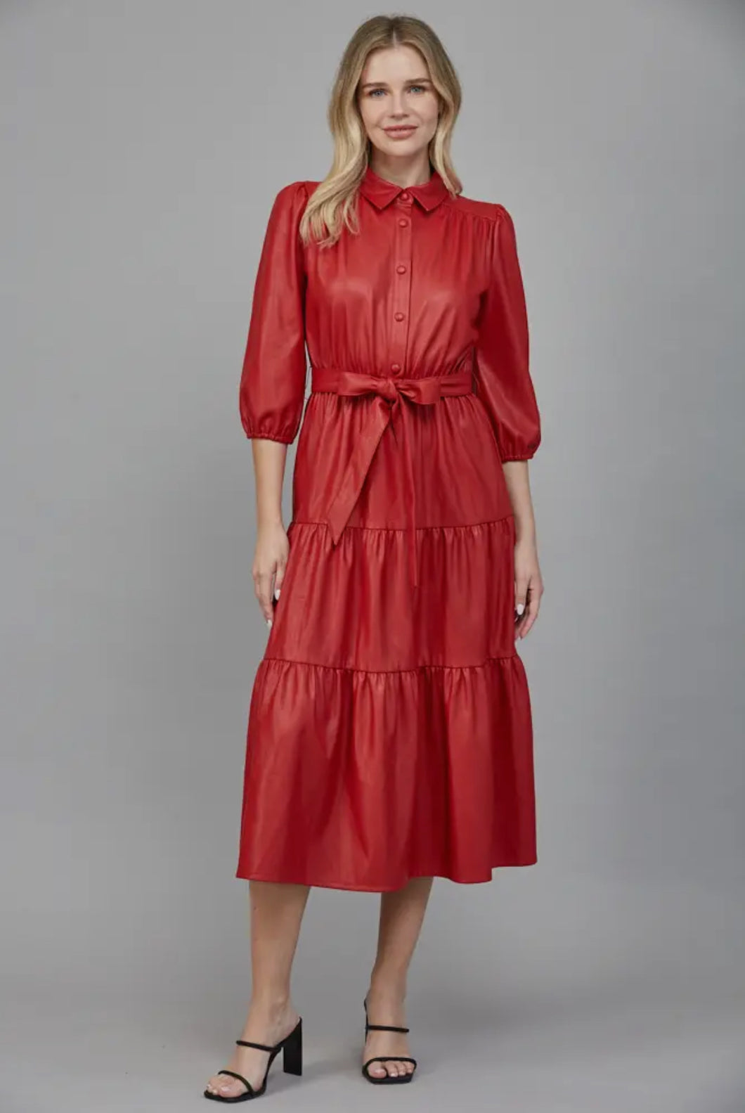 Holiday Feels Leather Dress