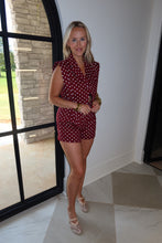 Load image into Gallery viewer, Hail State Polka Dot Blazer Romper