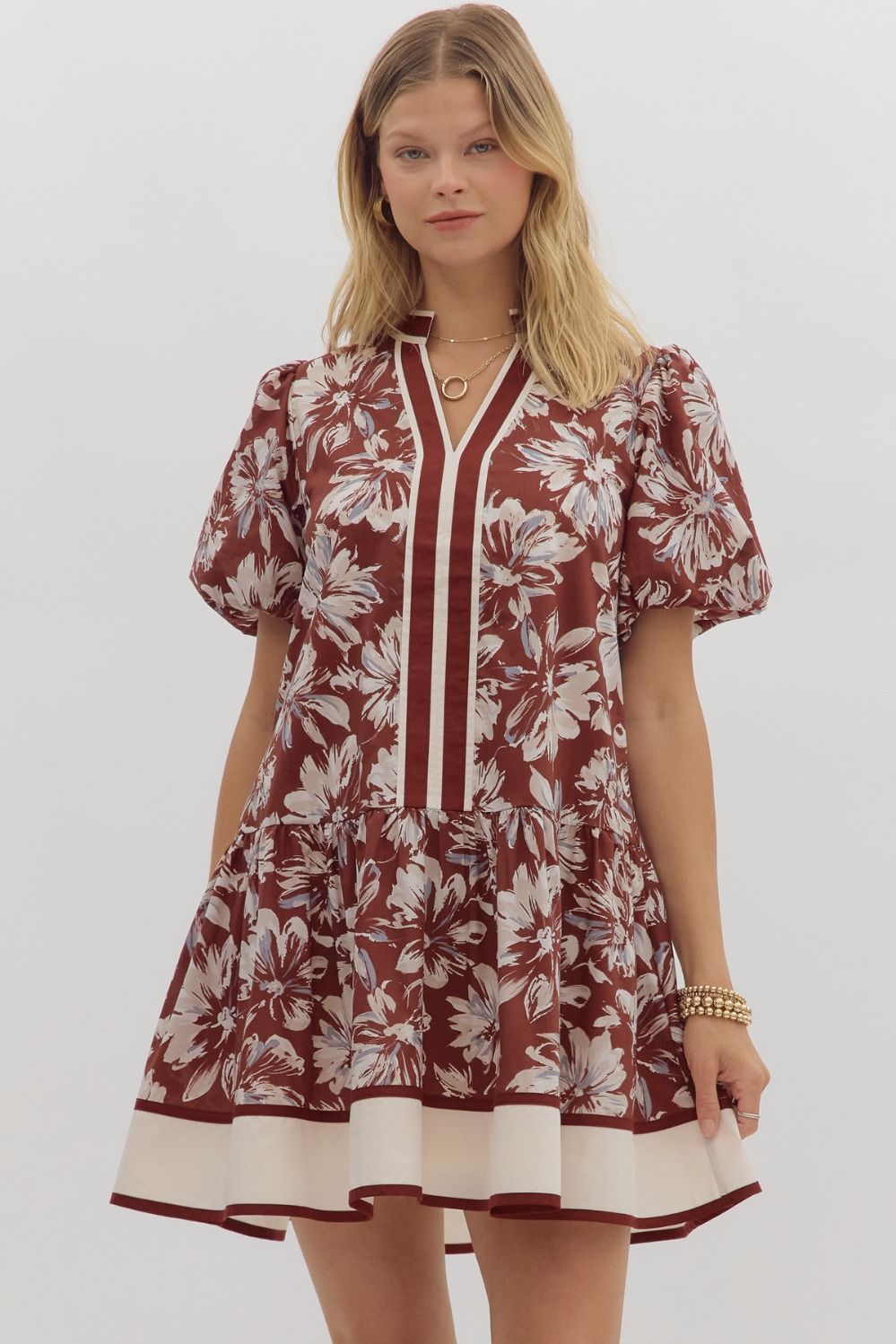Mix Of Burgundy Dress