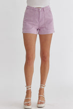Load image into Gallery viewer, Chelle Denim Shorts Lilac