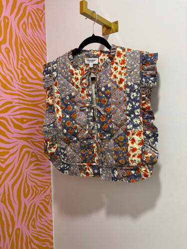Floral Quilted Vest
