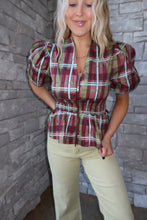 Load image into Gallery viewer, Colors Of Fall Puff Sleeve Top