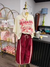 Load image into Gallery viewer, Cecilia Maroon Barrel Windbreaker Pants