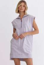 Load image into Gallery viewer, Shaine Zip Detail Dress Periwinkle