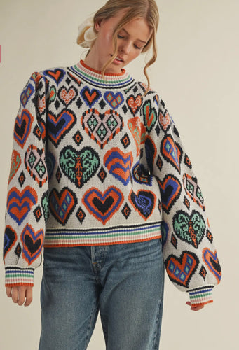 Lovely Winter Sweater White