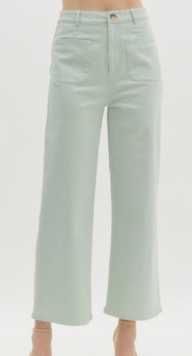 Seafoam Wide Leg Pants