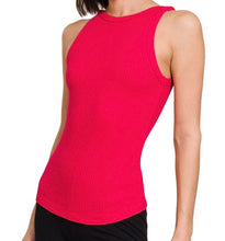 Load image into Gallery viewer, Basic Ribbed Cami Red