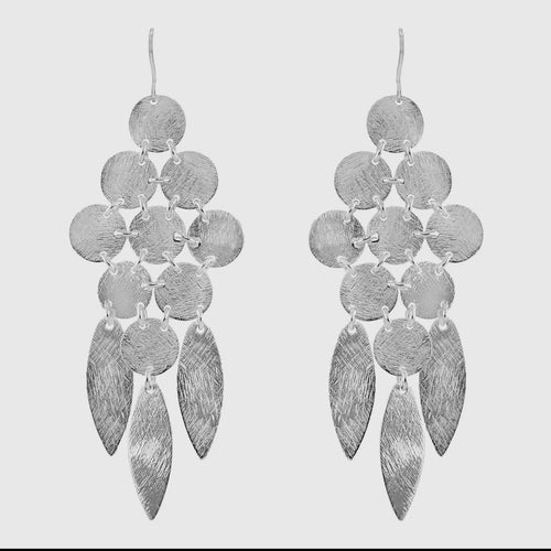 Beatrix Chandelier Earrings Silver