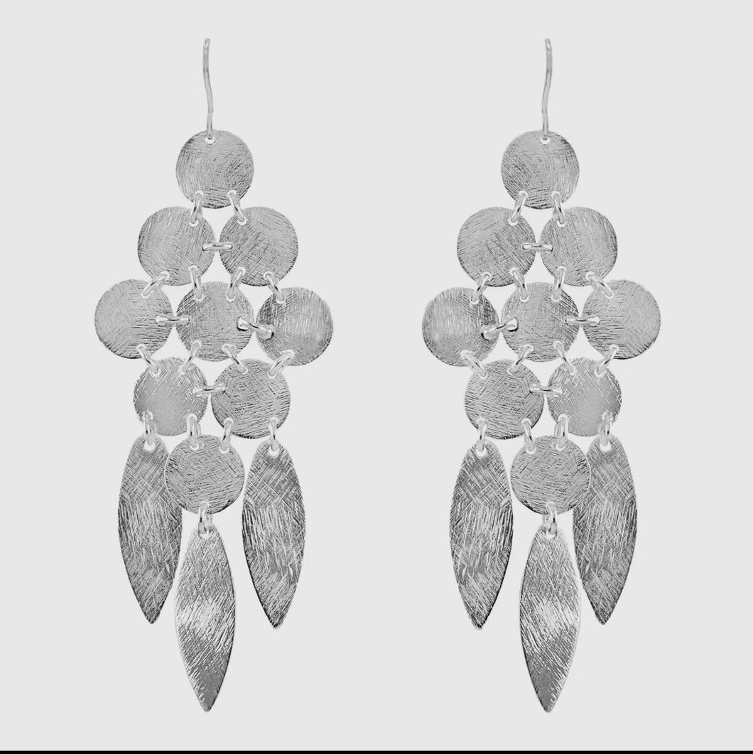 Beatrix Chandelier Earrings Silver