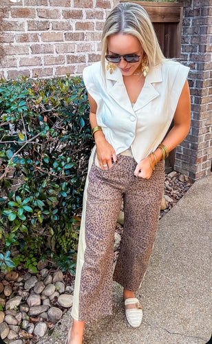 Animal Print Stretch Pants