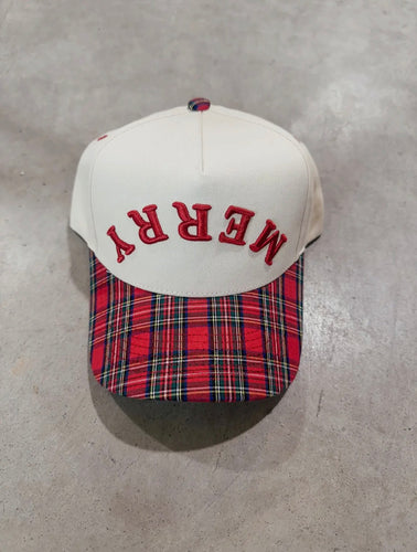 Merry Plaid Cap