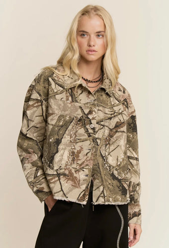 Real Tree Camo Denim Jacket