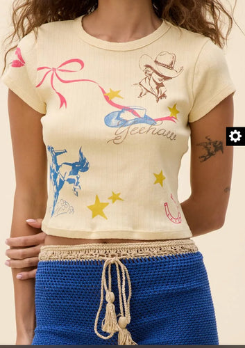 DAYDREAMER Western Flash Baby Tee