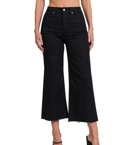 Black Wide Leg denim Pants