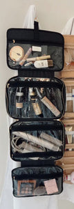 All the Things Black Leather Travel Bag