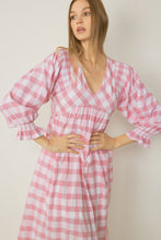 Load image into Gallery viewer, Gigi Gingham Dress Pink