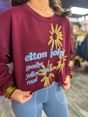 DAYDREAMER Elton John Maroon Sweatshirt