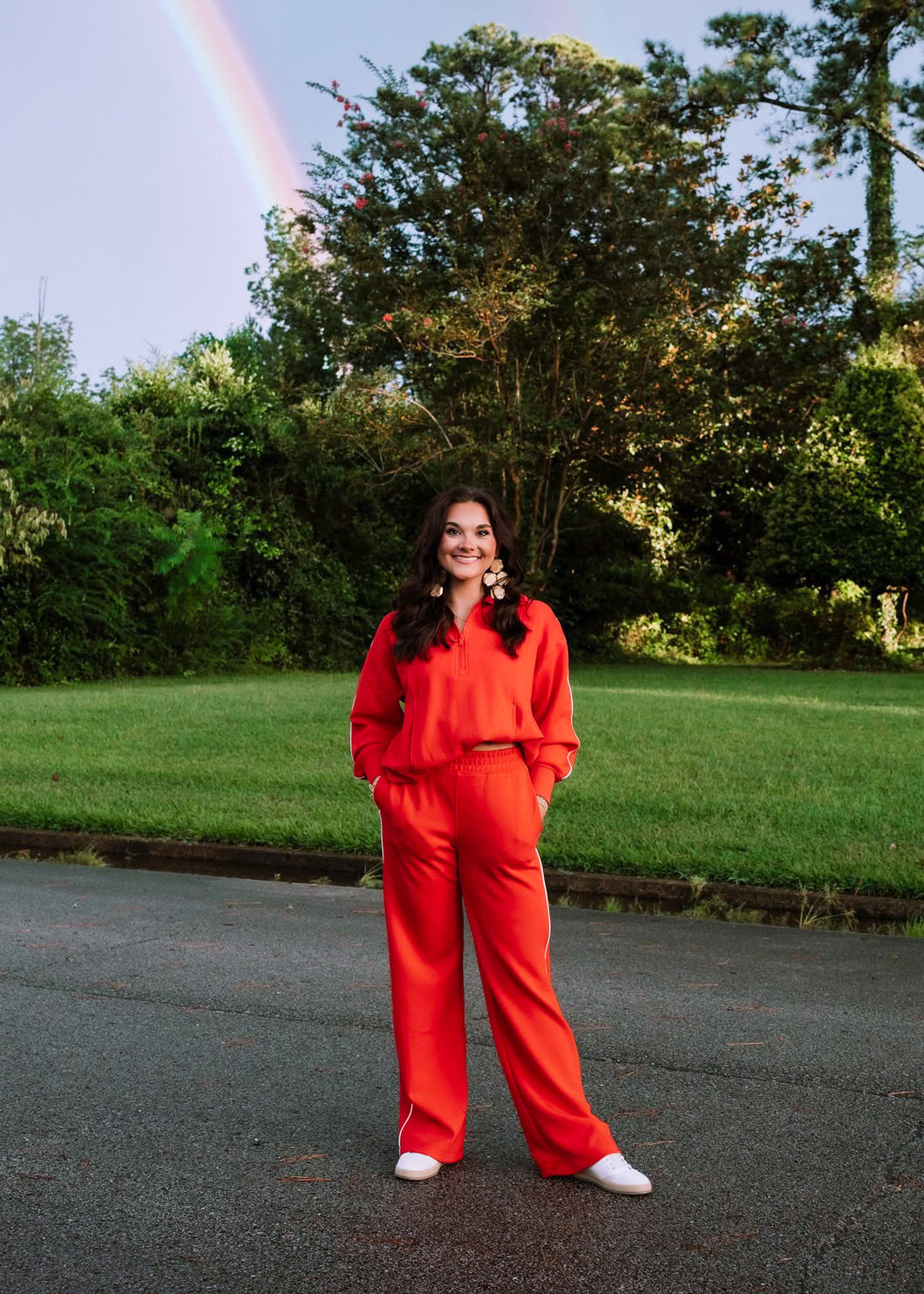 Let’s Go Pant Set Red