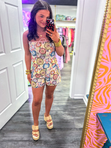 Flower Power Embroidered Shorts