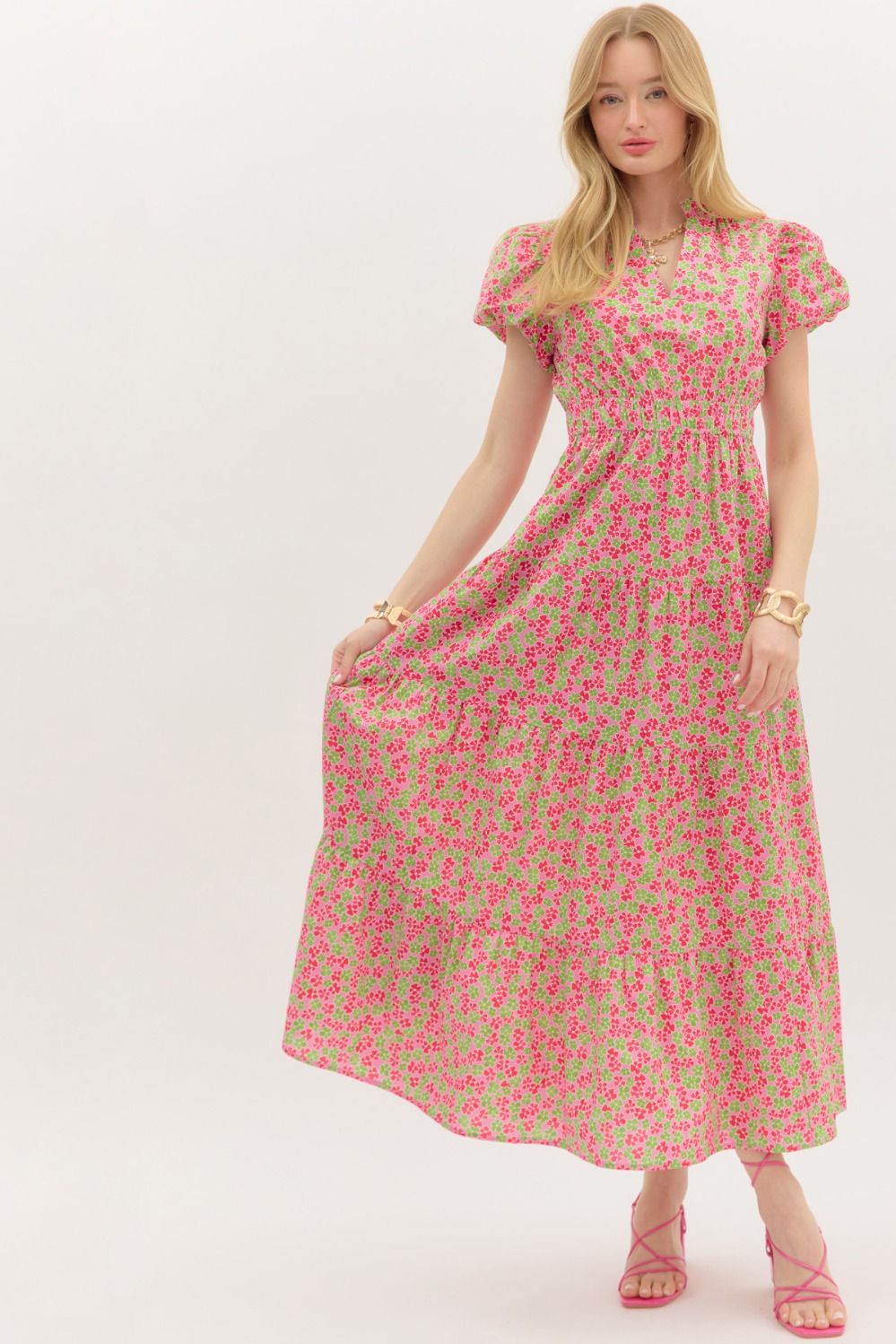 Everpink Floral Midi