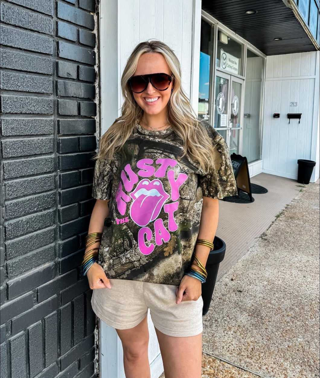 Rusty Cat Camo Tongue Shirt