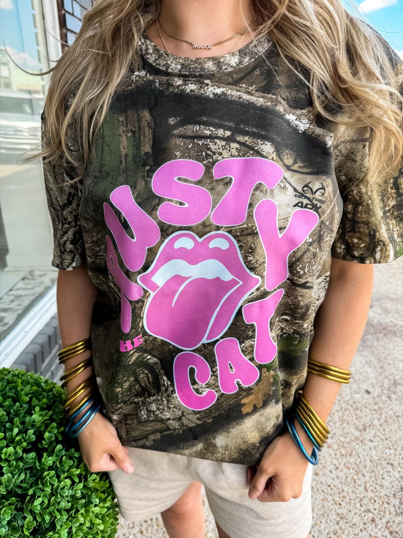 Rusty Cat Camo Tongue Shirt