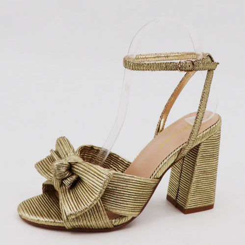 Perfect Bow Gold Heel