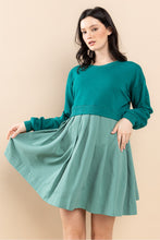 Load image into Gallery viewer, Sweater Weather Dress Green