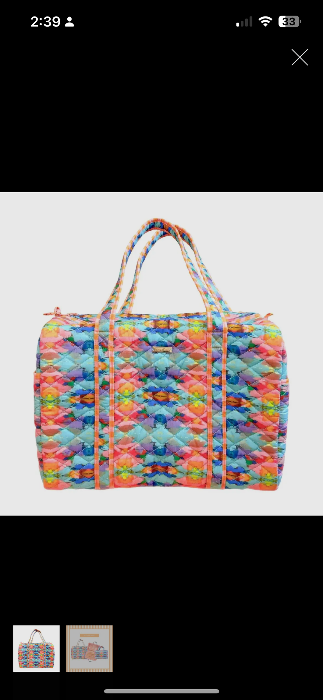 Laura Park Antigua Smile Travel Duffle Bag