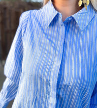 Load image into Gallery viewer, Dancing For Gameday Dress Blue