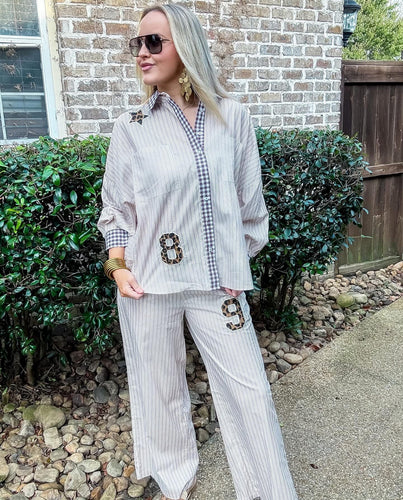 Varsity Striped Pant Set Coco