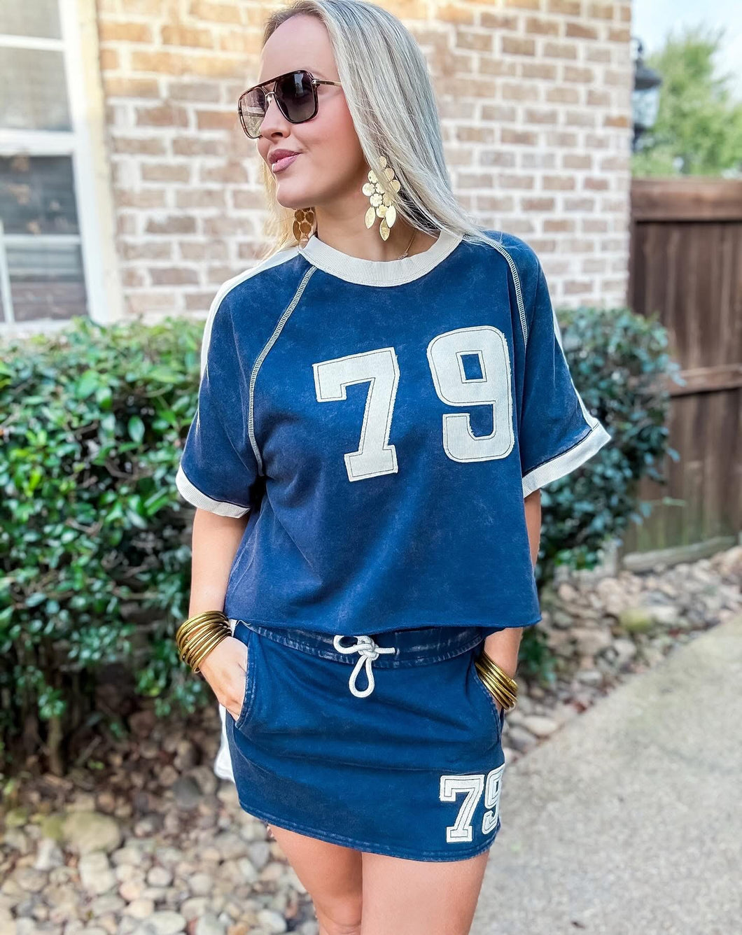 79 Vintage Varsity Set Navy