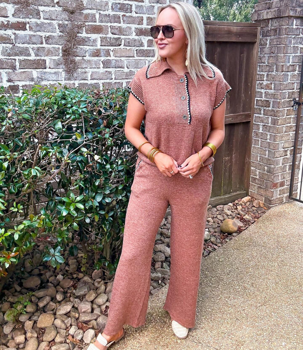 Camel Sweater Set