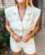 Load image into Gallery viewer, Vintage Suede Vest Set Ecru