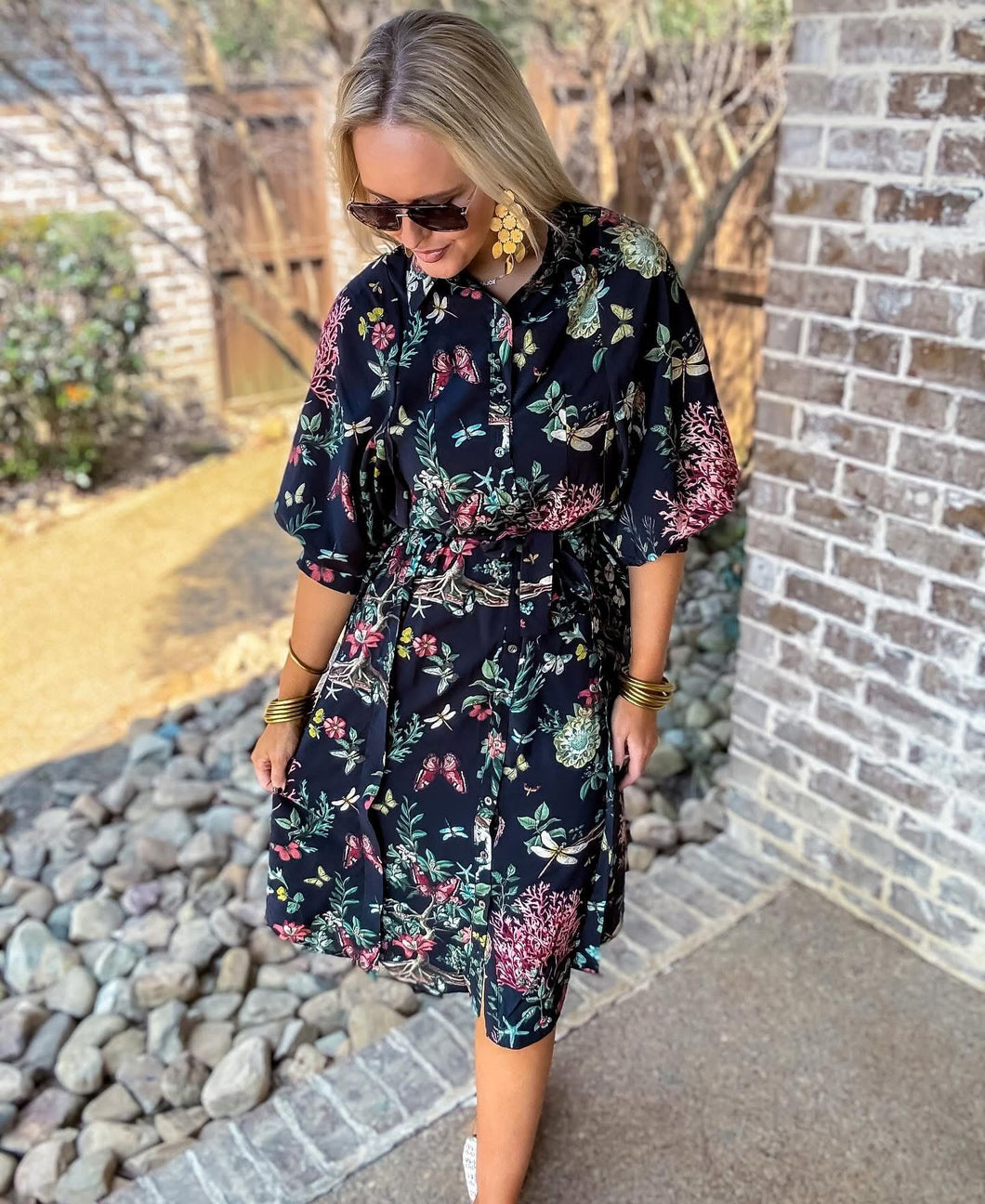Botanical Print Midi