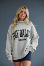 Load image into Gallery viewer, Dilly Dally Reversible Ash Grey Mock Neck