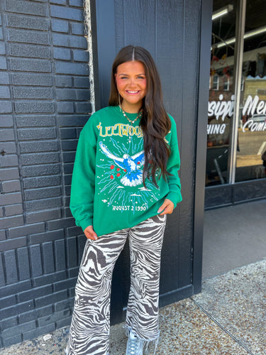 DAYDREAMER Fleetwood Mac Green Sweatshirt