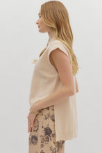 Load image into Gallery viewer, High Low Cream Sweater Top