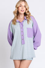 Load image into Gallery viewer, Mikey Button Pullover Lilac