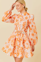 Load image into Gallery viewer, Cierra Orange Floral Dress