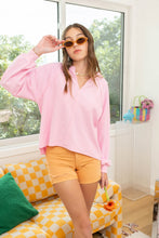 Load image into Gallery viewer, Lyla V-Neck Top Pink